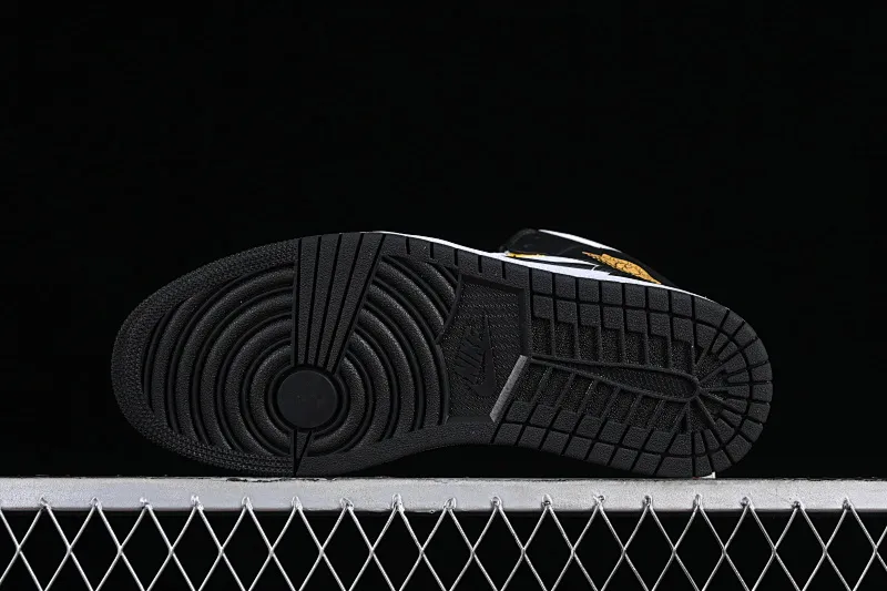 All categories Air Jordan Jordan series basketball shoes Air Jordan 1 Mid Air Jordan 1 Mid AJ1 Joe 1 white black yellow Chinese culture and leisure sneakers DQ8426-701